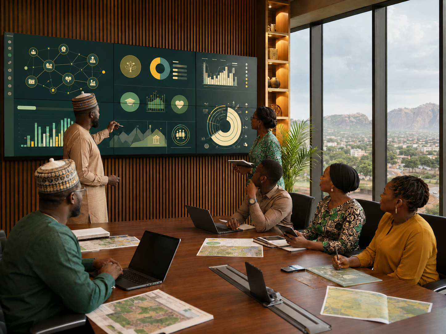 Benue public-service professionals and technologists coordinating connected sector services